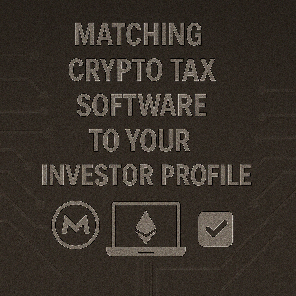 Matching Crypto Tax Software to Your Investor Profile
